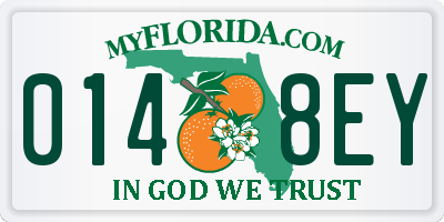 FL license plate 0148EY