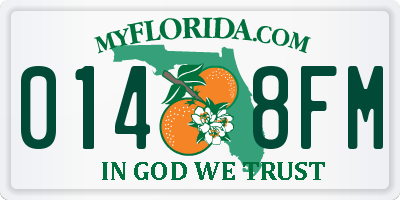 FL license plate 0148FM