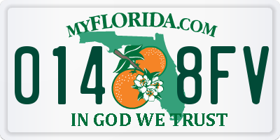 FL license plate 0148FV