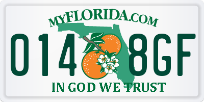 FL license plate 0148GF