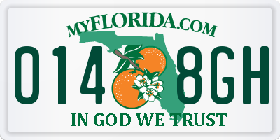 FL license plate 0148GH