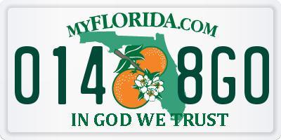 FL license plate 0148GO