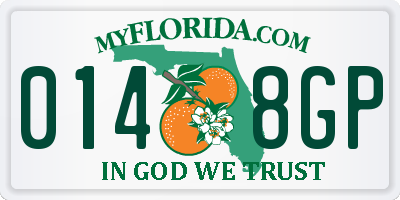 FL license plate 0148GP