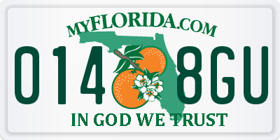 FL license plate 0148GU
