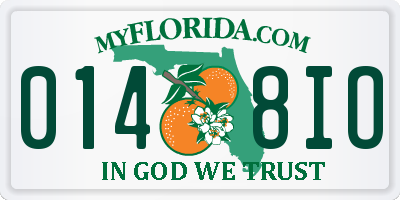 FL license plate 0148IO
