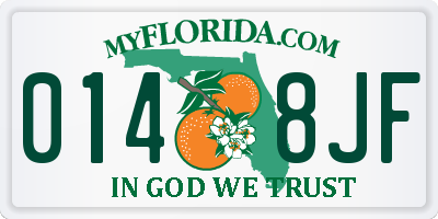 FL license plate 0148JF
