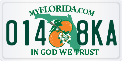 FL license plate 0148KA