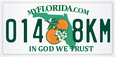 FL license plate 0148KM