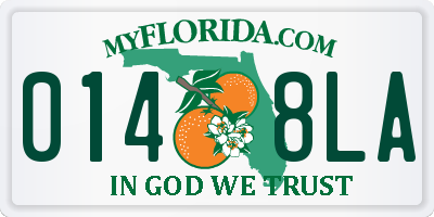 FL license plate 0148LA