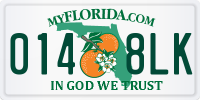 FL license plate 0148LK