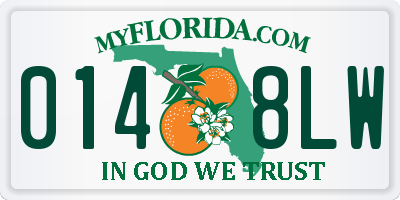 FL license plate 0148LW