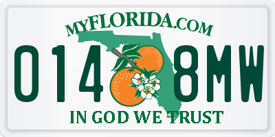 FL license plate 0148MW
