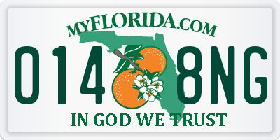 FL license plate 0148NG