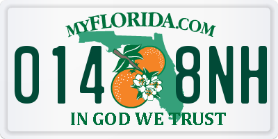 FL license plate 0148NH