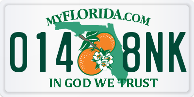 FL license plate 0148NK