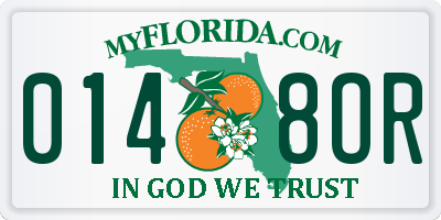 FL license plate 0148OR