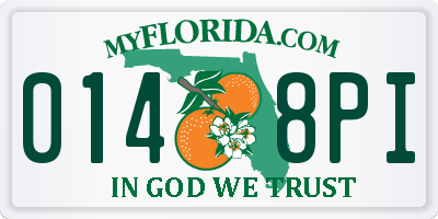 FL license plate 0148PI