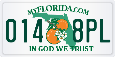 FL license plate 0148PL
