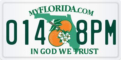 FL license plate 0148PM