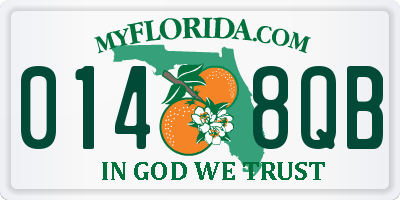 FL license plate 0148QB