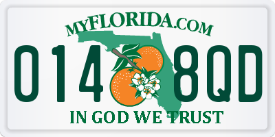 FL license plate 0148QD