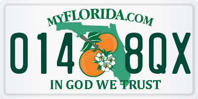 FL license plate 0148QX