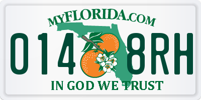 FL license plate 0148RH