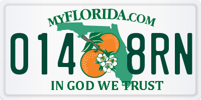 FL license plate 0148RN