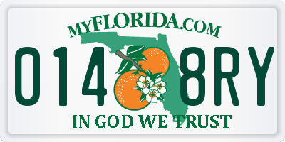 FL license plate 0148RY