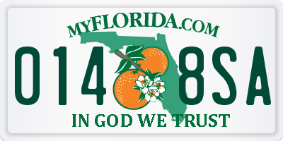 FL license plate 0148SA