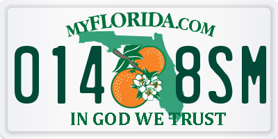 FL license plate 0148SM