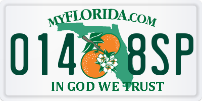 FL license plate 0148SP