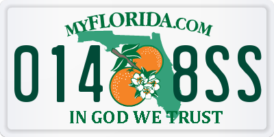 FL license plate 0148SS
