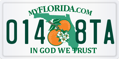 FL license plate 0148TA