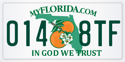 FL license plate 0148TF