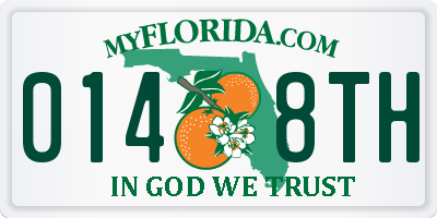 FL license plate 0148TH