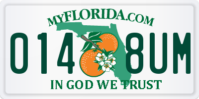FL license plate 0148UM