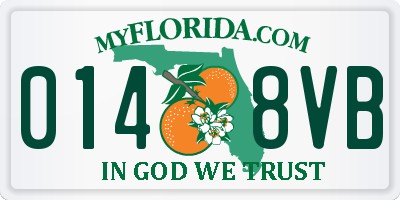 FL license plate 0148VB