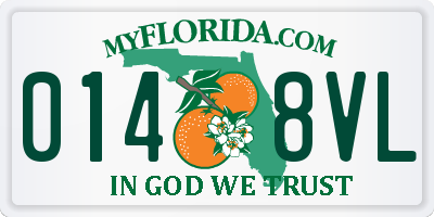 FL license plate 0148VL