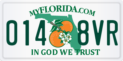 FL license plate 0148VR