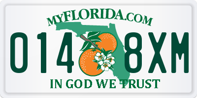 FL license plate 0148XM