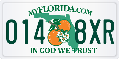 FL license plate 0148XR
