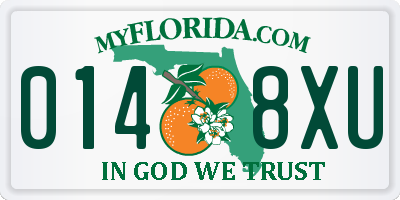 FL license plate 0148XU