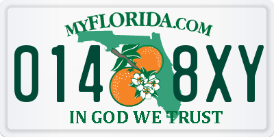 FL license plate 0148XY