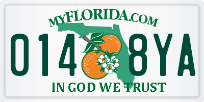 FL license plate 0148YA