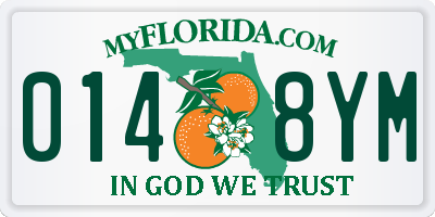 FL license plate 0148YM