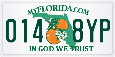 FL license plate 0148YP