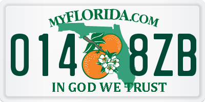 FL license plate 0148ZB