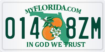 FL license plate 0148ZM