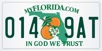 FL license plate 0149AT